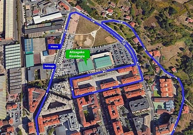 Recorrido de la prueba para 'mayores'.