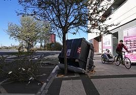 Fuertes rachas de viento en un episodio anterior en Vitoria.