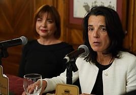 Miren Artaraz, durante su intervención.