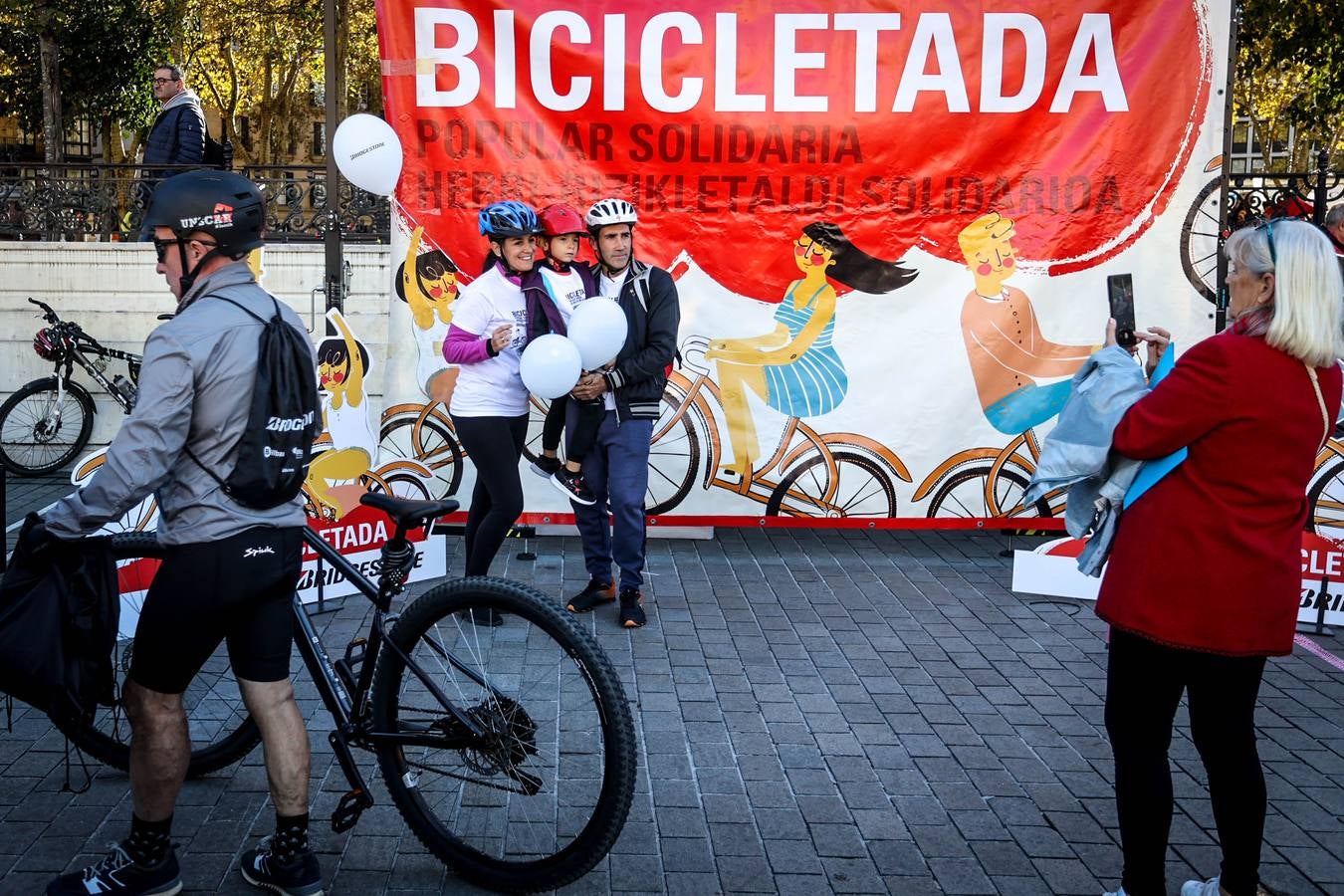 Bicicletada Bridgestone en Bilbao