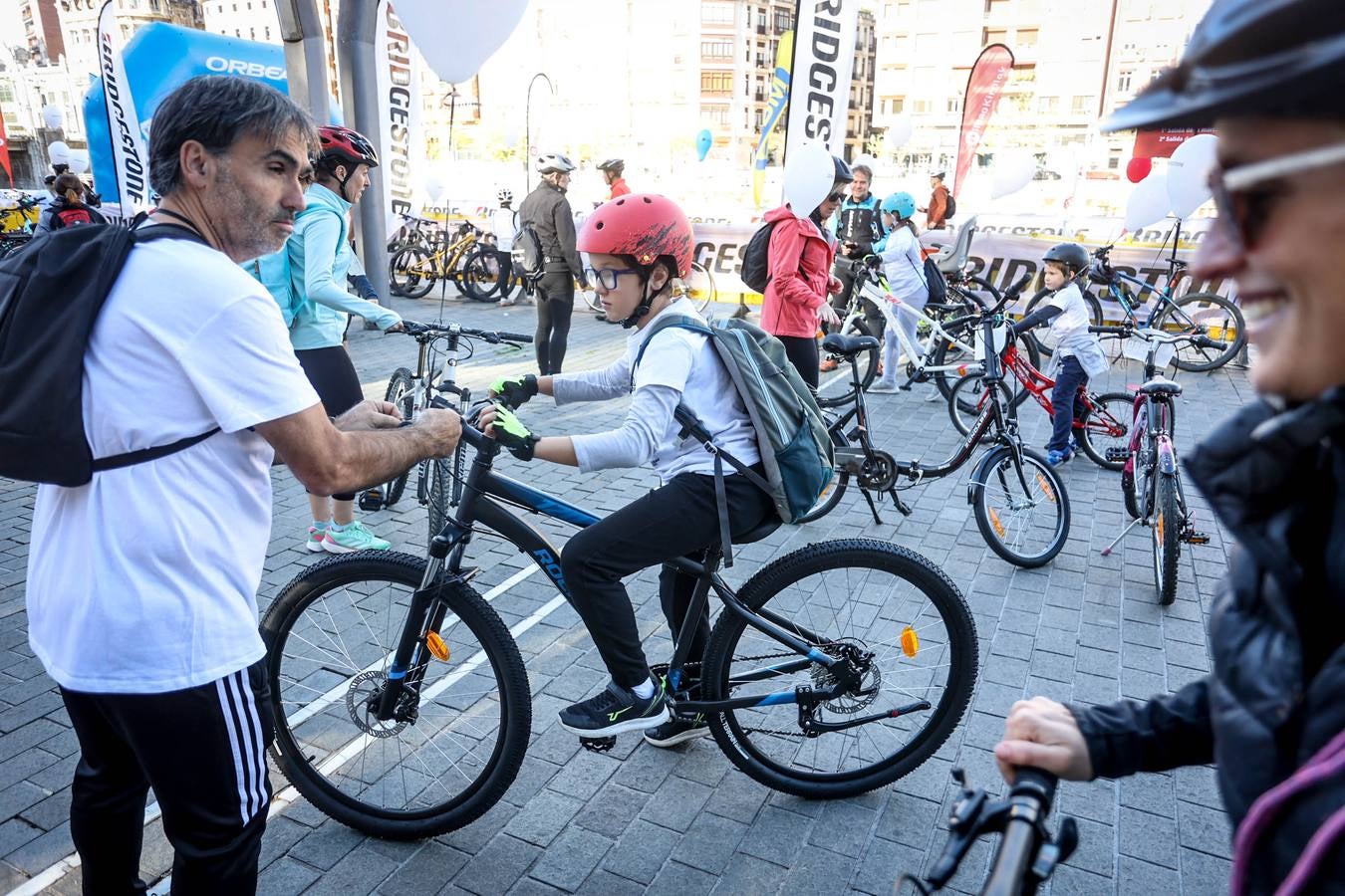 Bicicletada Bridgestone en Bilbao