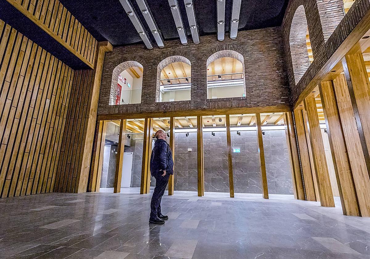 Interior del palacio Ruiz de Vergara, que acogerá el futuro Izaskun Arrue Kulturgunea.