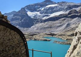 Vista del glaciar de Monte Perdido desde el refugio de Tucarroya. La imagen es de este pasado mes de septiembre.