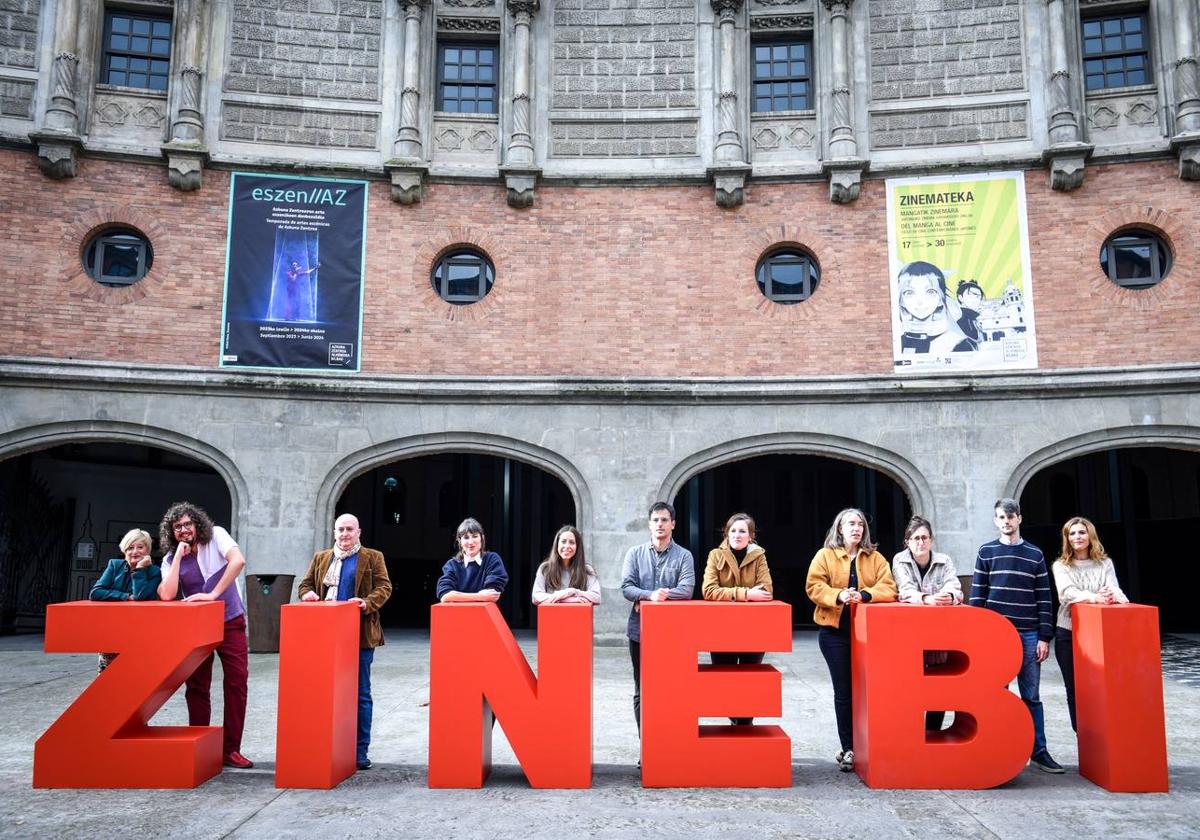 Los directores y productores de los cortos vascos a concurso en Zinebi.