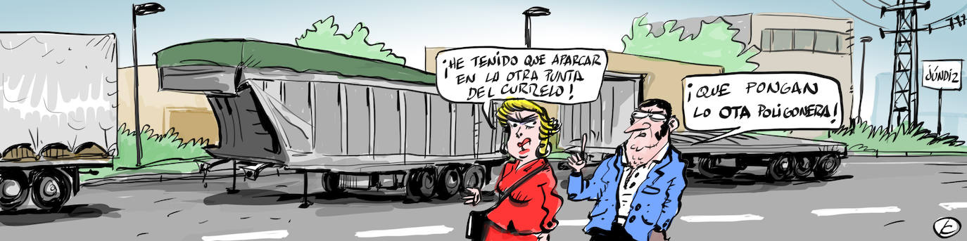 La viñeta de Cerrajería y el problema de aparcamiento en Júndiz