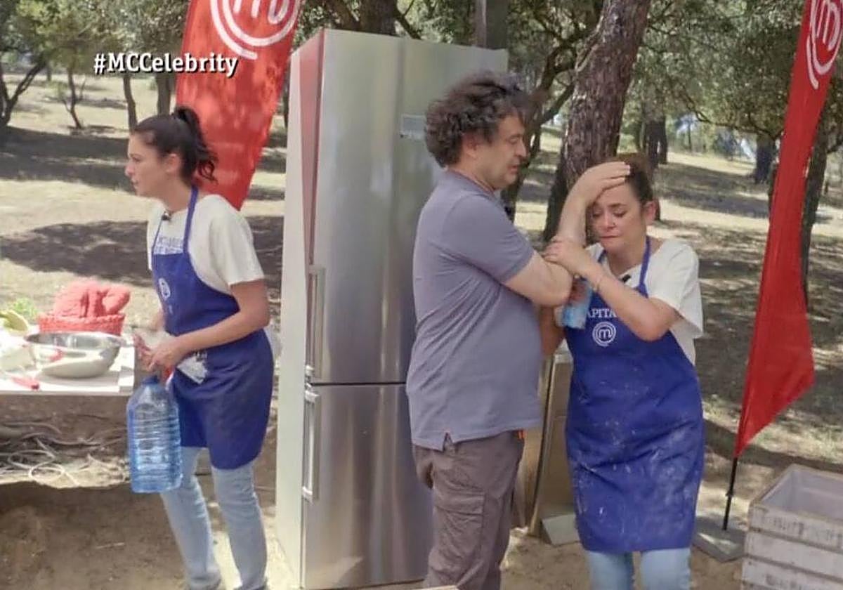 Toñi Moreno, al borde del desmayo en 'Masterchef Celebrity'