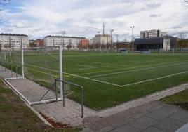 Campo de fútbol de Sansomedi, donde se produjo el altercado.