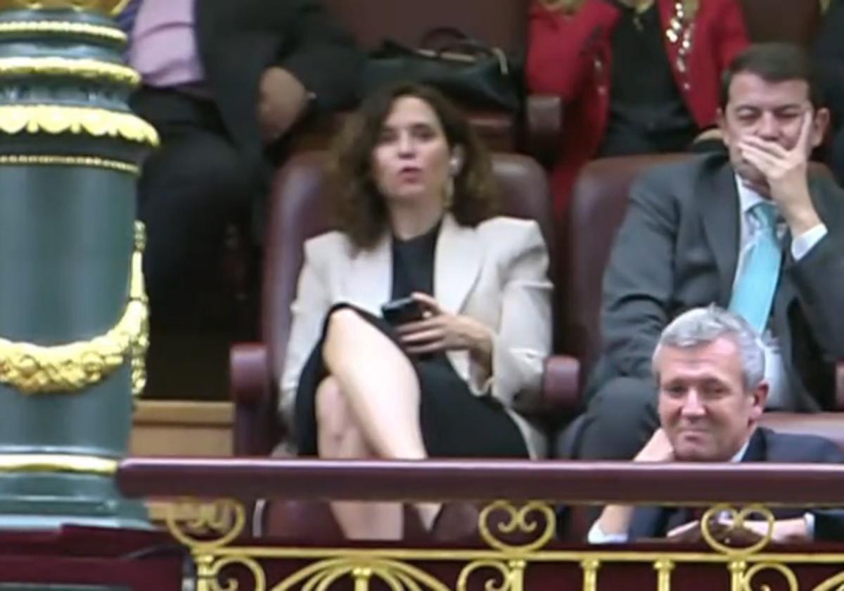 El momento en el que Ayuso llama «hijo de puta» a Pedro Sánchez