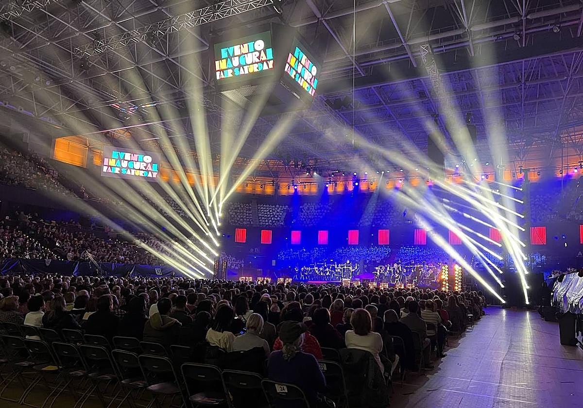 Imagen del concierto inaugural del año pasado, que reunió a 2.200 voces.