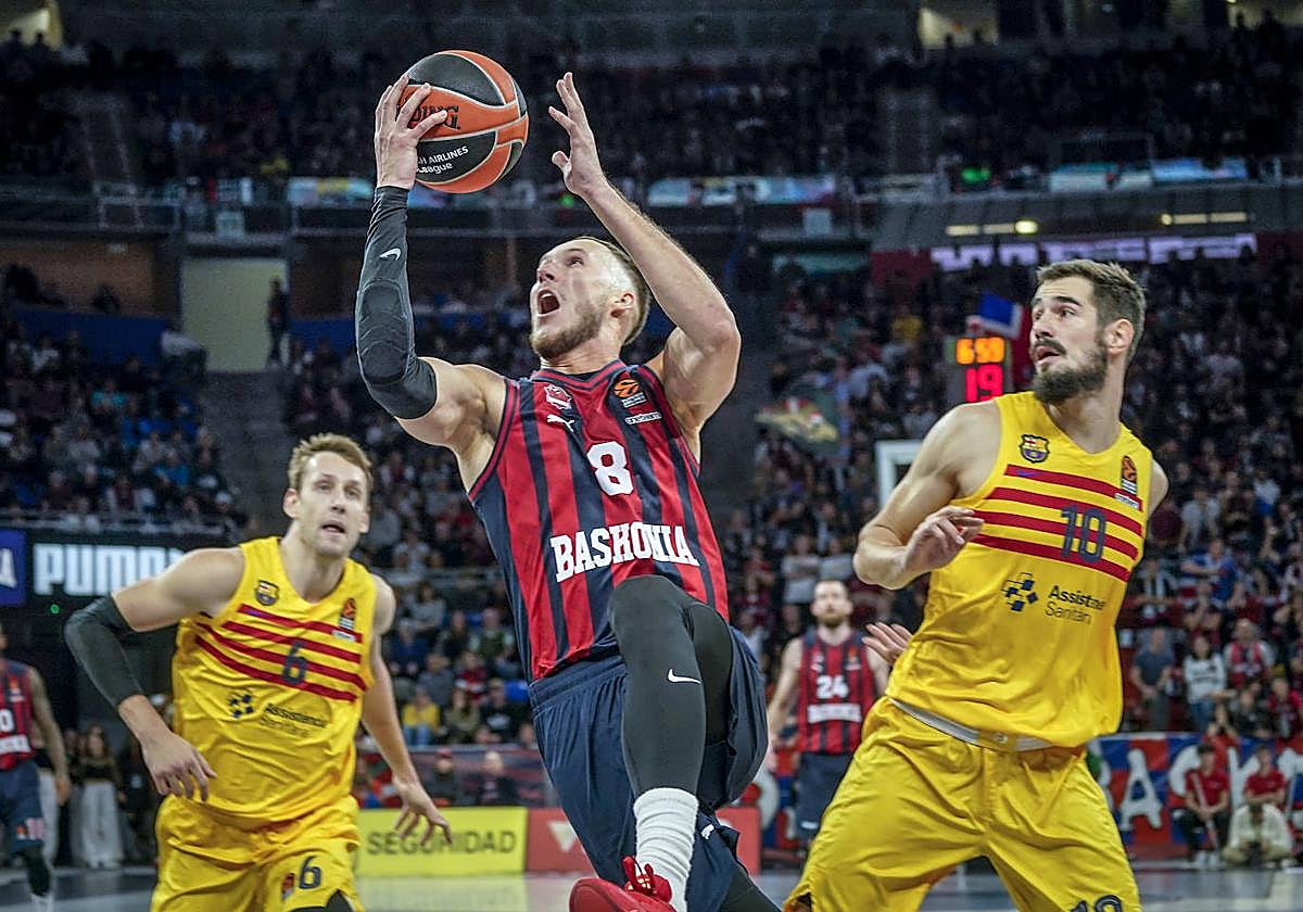 Tadas Sedekerskis, durante el encuentro del pasado domingo ante el Barcelona.
