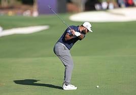 El de Barrika se mostró muy eficaz en los golpes largos.