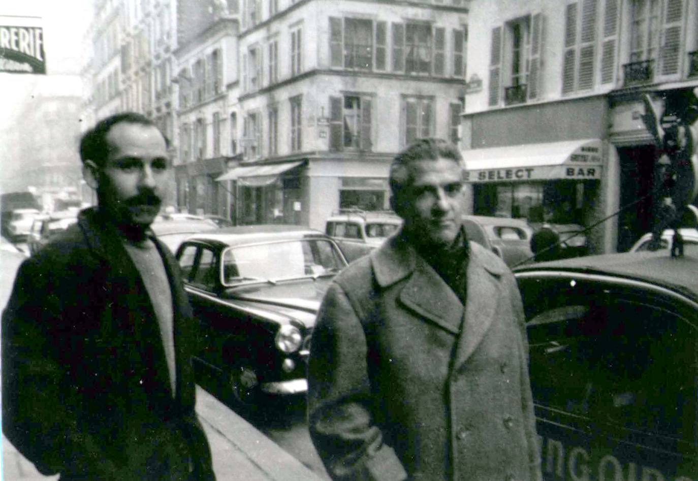 Con el poeta Blas de Otero, en 1965