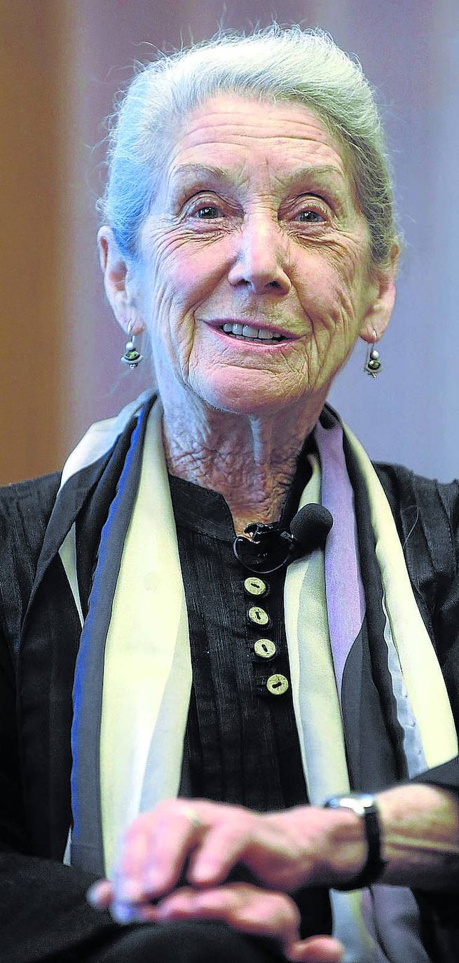 Nadine Gordimer, en un festival literario berlinés en 2009.