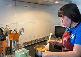 Una de las participantes en el programa apoyo a la vida independiente.