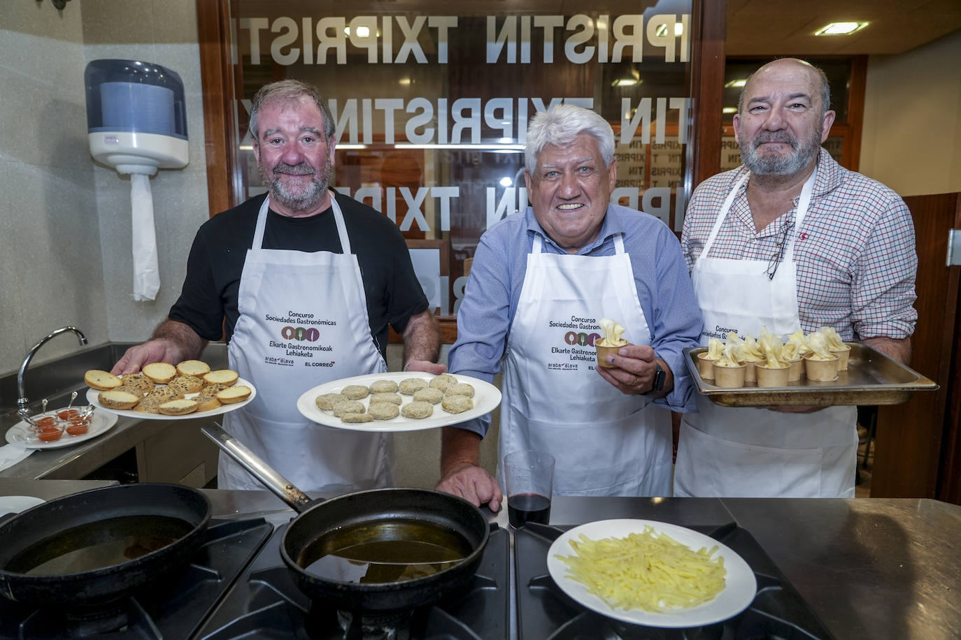 Así fue la cena en la sociedad gastronómica Txipristin