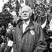 El autor, en una protesta contra el Brexit.