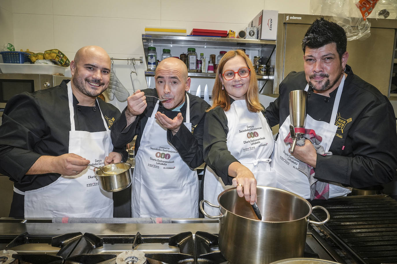 Así fue la cena en Burduntzi