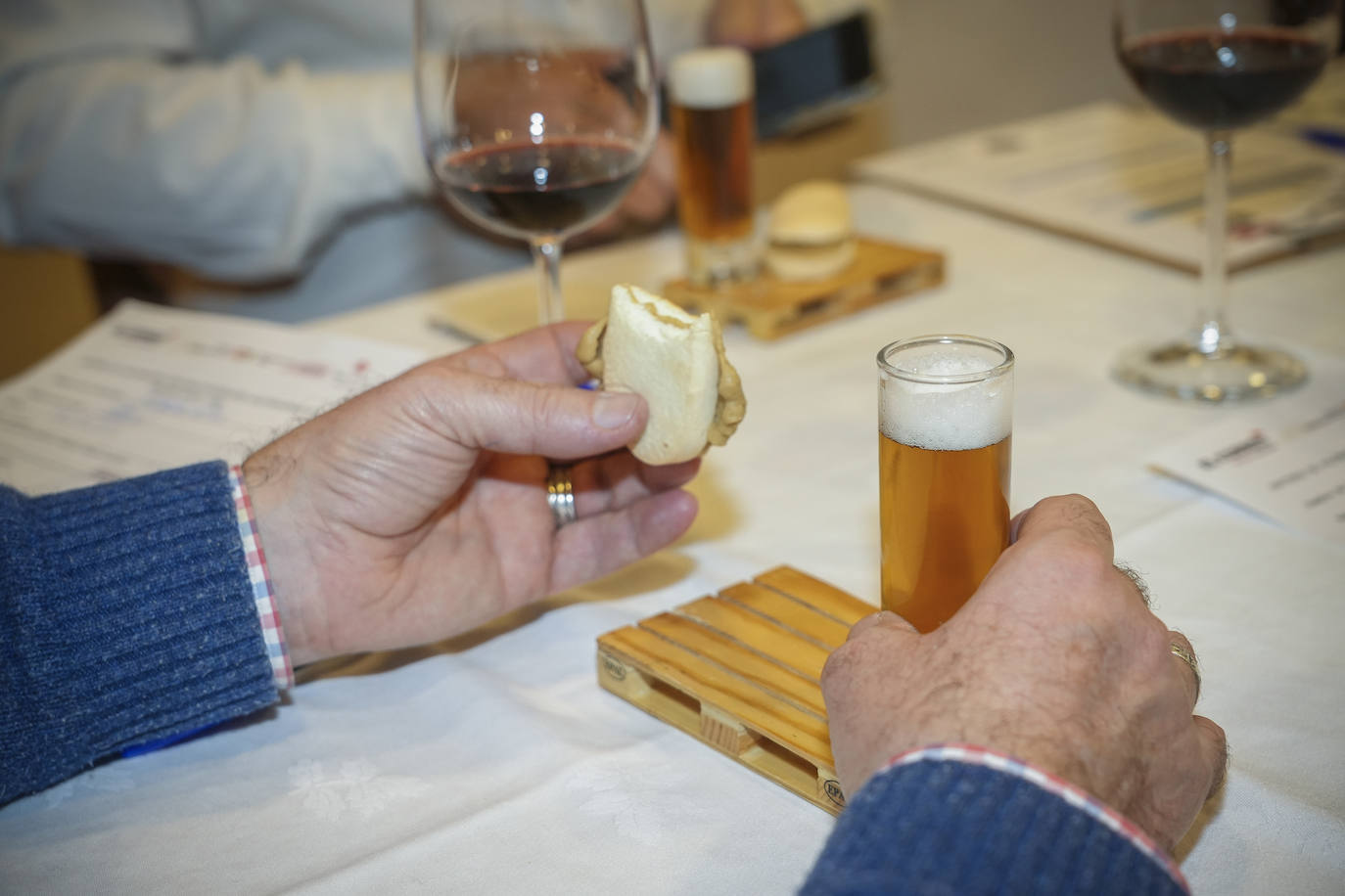 Así fue la cena en Burduntzi