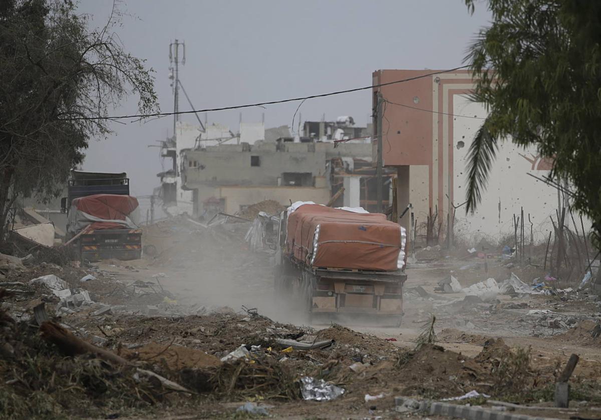 Camión de ayuda humanitaria ajeno a esta información.