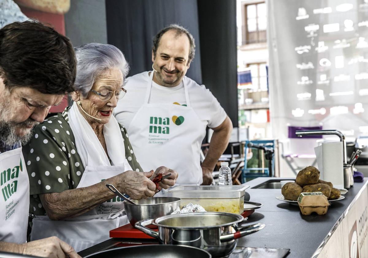 Vicenta Pérez y Pedro Masip.