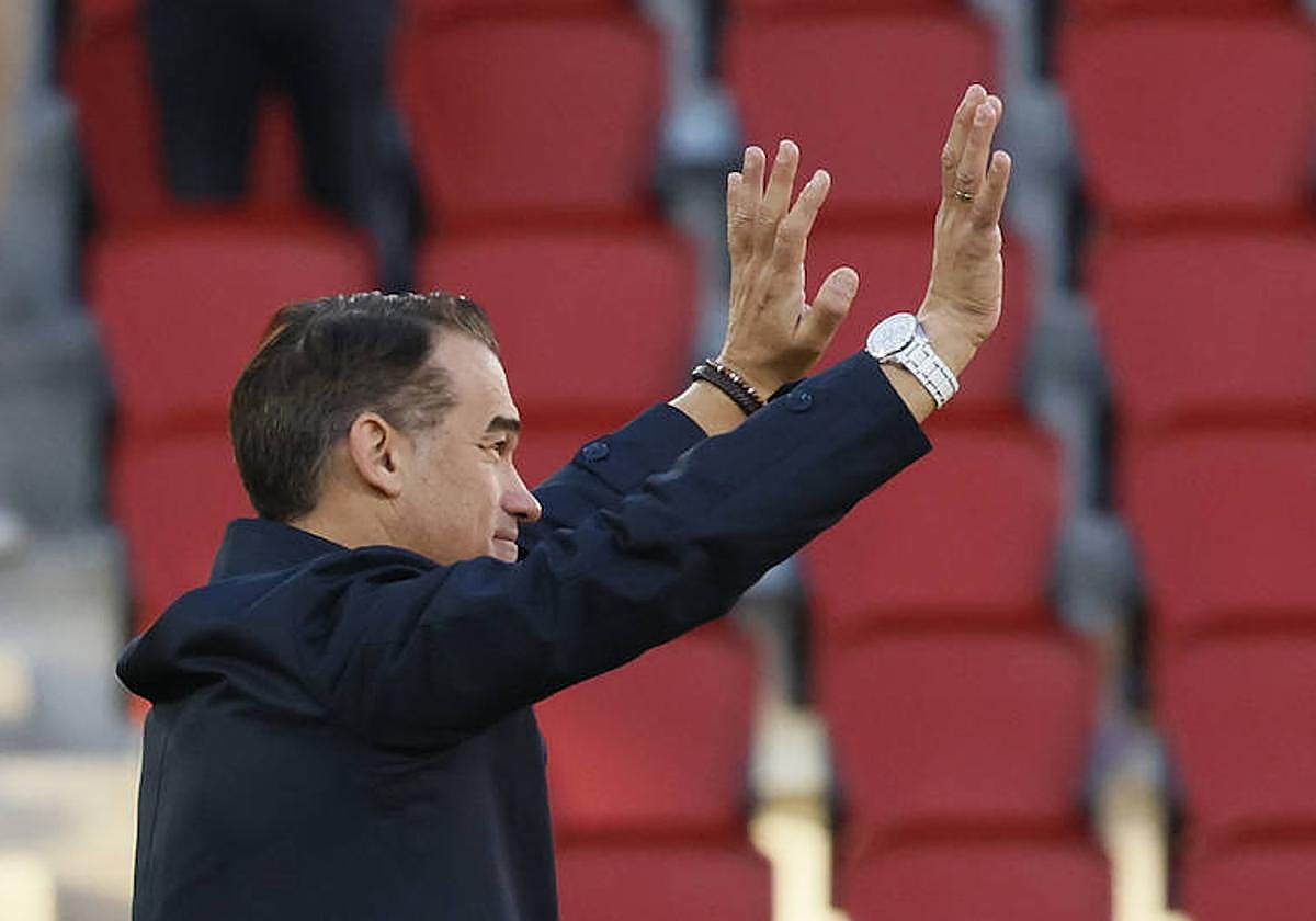 Luis García agradece el cariño del público mallorquín.