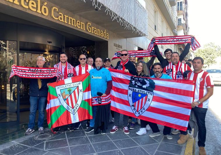 La afición del Athletic en Granada.