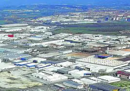 Vista panorámica del polígono industrial de Júndiz.