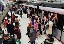 El metro, durante la huelga del pasado 30 de noviembre