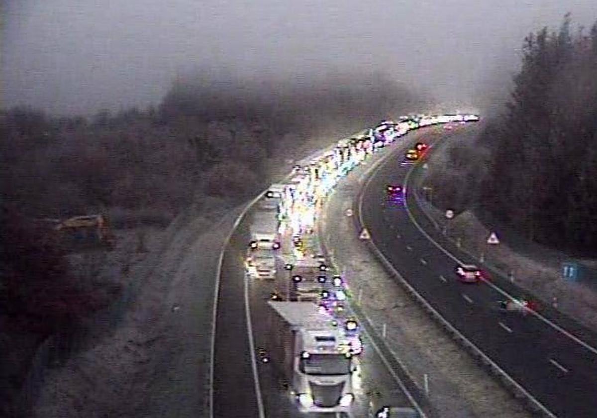 Concluyen las retenciones en la entrada a Vitoria por Zuia