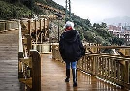 Imagen de la nueva pasarela de Artxanda