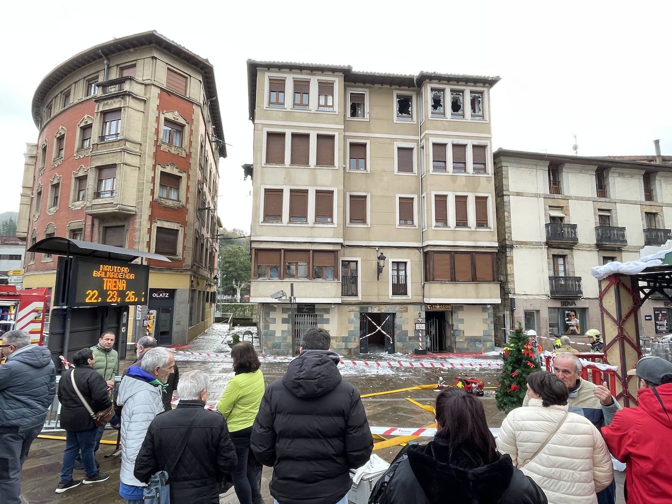 Incendio en un edificio de Balmaseda