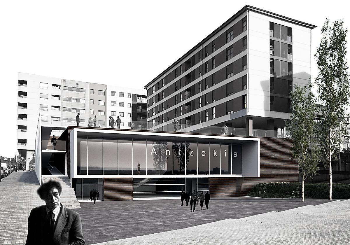 El antzoki se está construyendo en Latiorro.