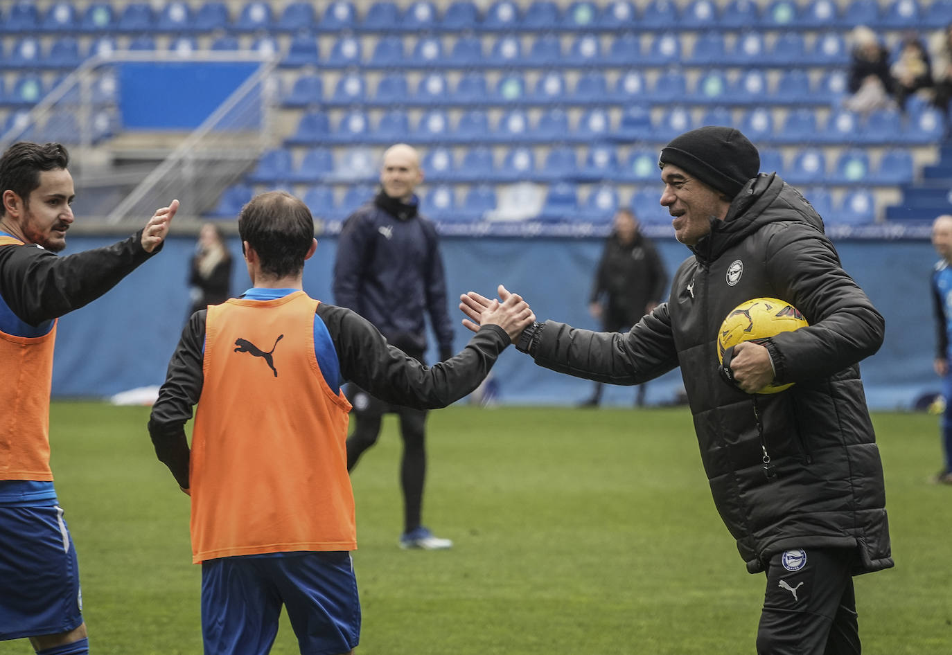 Las mejores fotos del entrenamiento a puerta abierta del Alavés