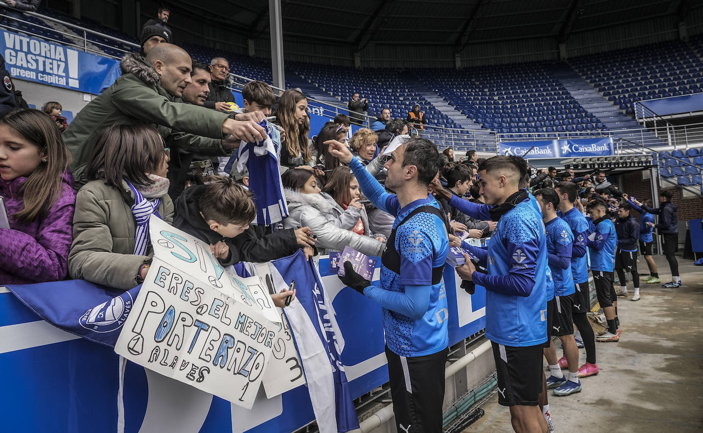 Las mejores fotos del entrenamiento a puerta abierta del Alavés