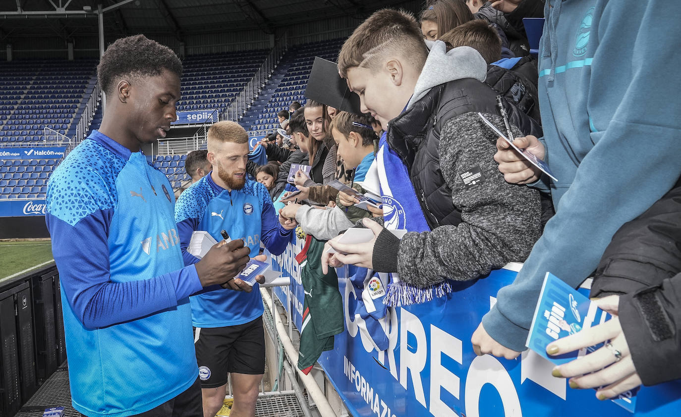 Las mejores fotos del entrenamiento a puerta abierta del Alavés