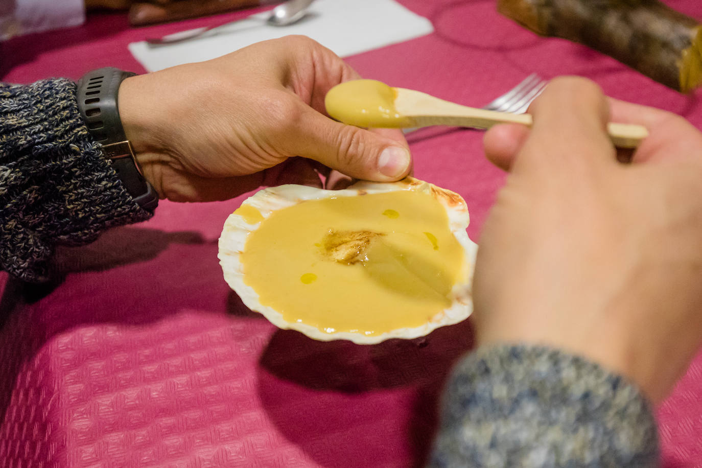 La cena en Abendaño, en imágenes