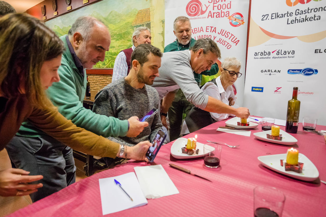 La cena en Abendaño, en imágenes