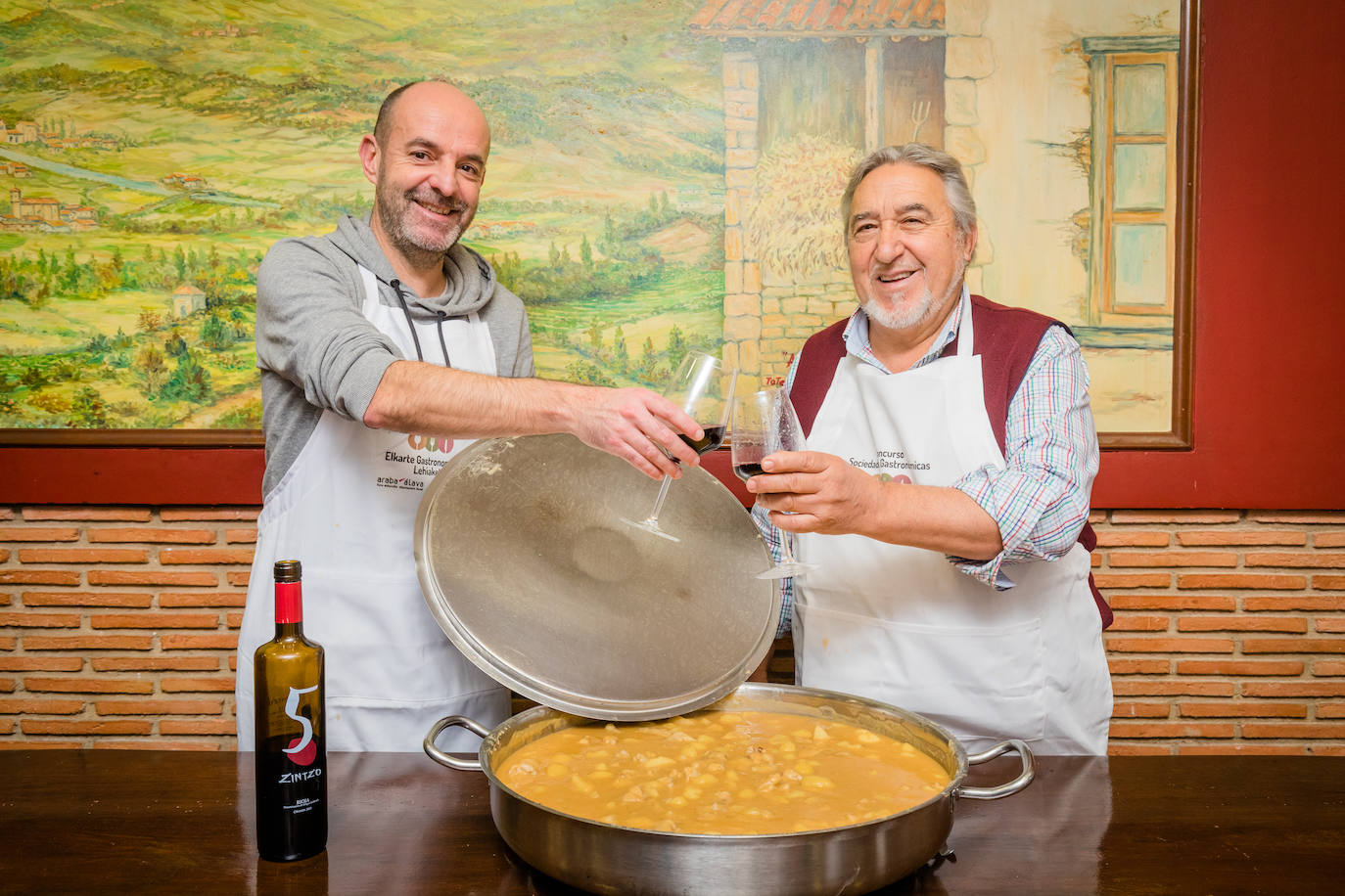 La cena en Abendaño, en imágenes