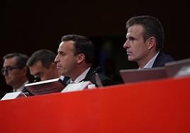 Jon Uriarte en la última asamblea del Athletic.