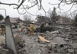 Bombardeo ruso sobre Ucrania el pasado viernes.