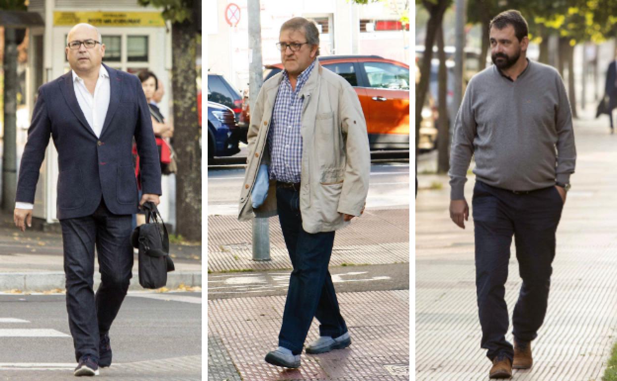 Alfredo de Miguel, Aitor Tellería y Koldo Ochandiano.