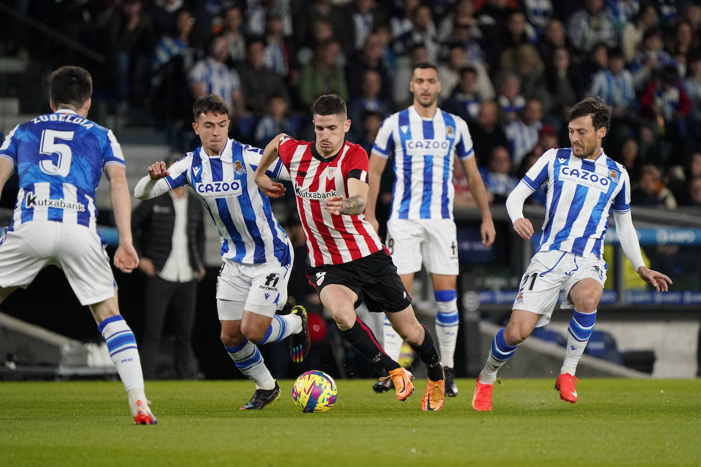 Fotos: El derbi entre la Real Sociedad y el Athletic, en imágenes