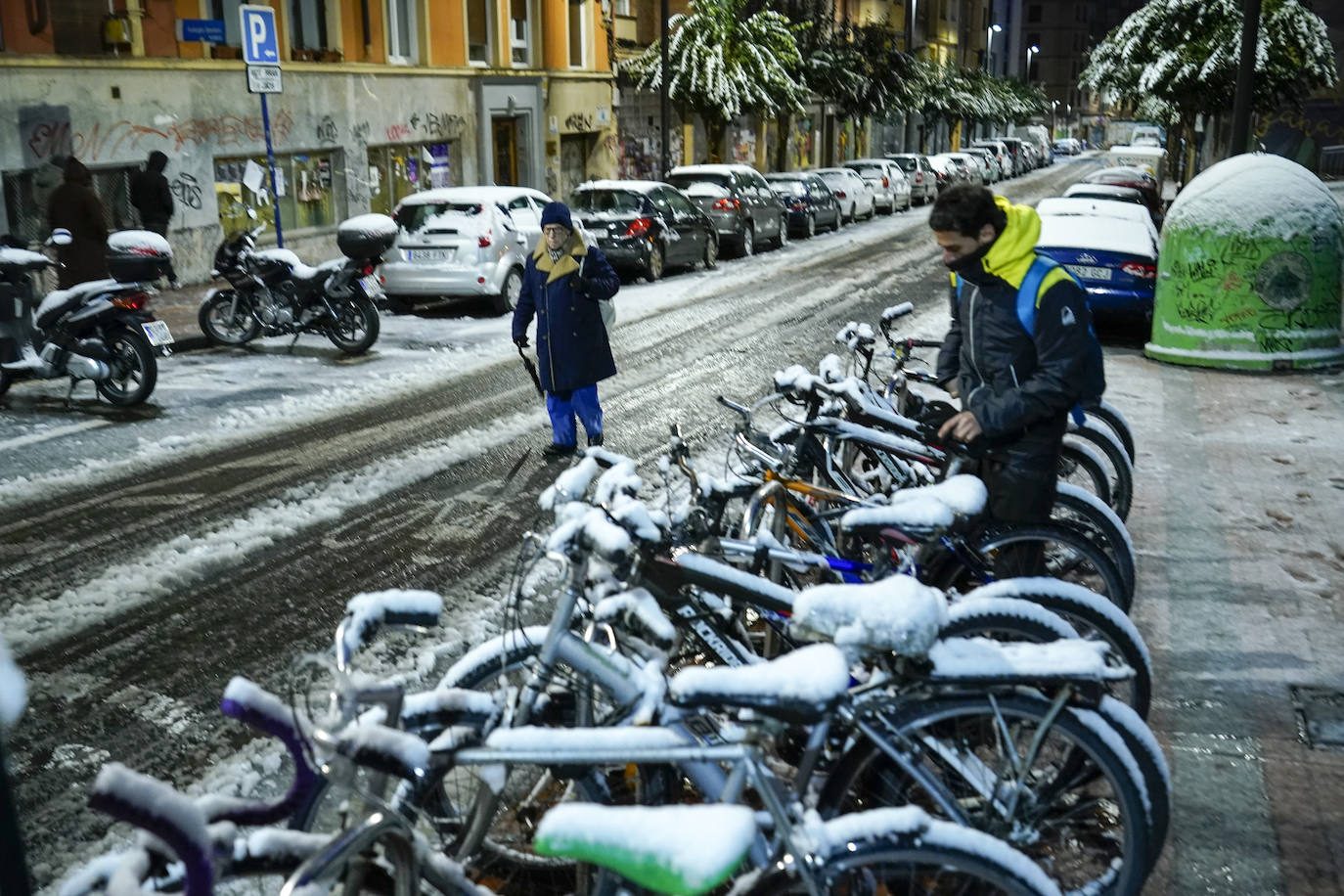 Fotos: Álava vive el primer temporal de nieve del invierno