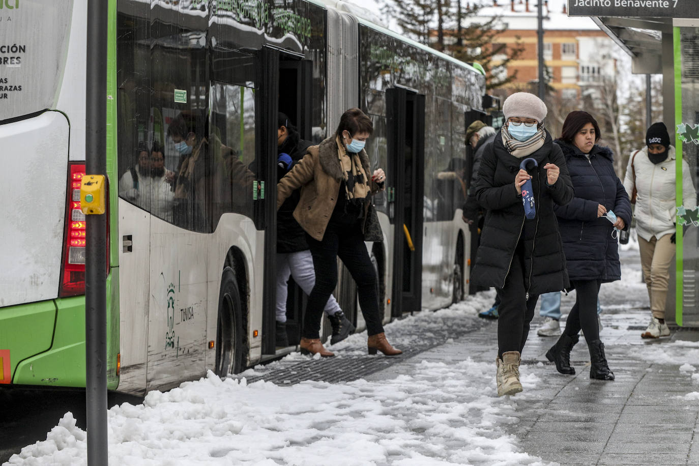 Fotos: Álava convive con la nieve en la segunda jornada del temporal