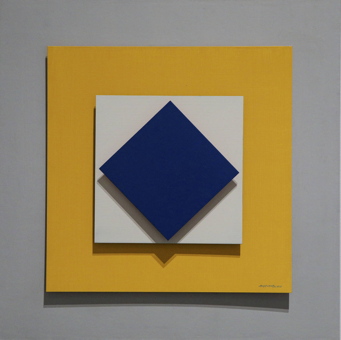 Una composición de 1973, técnica mixta.