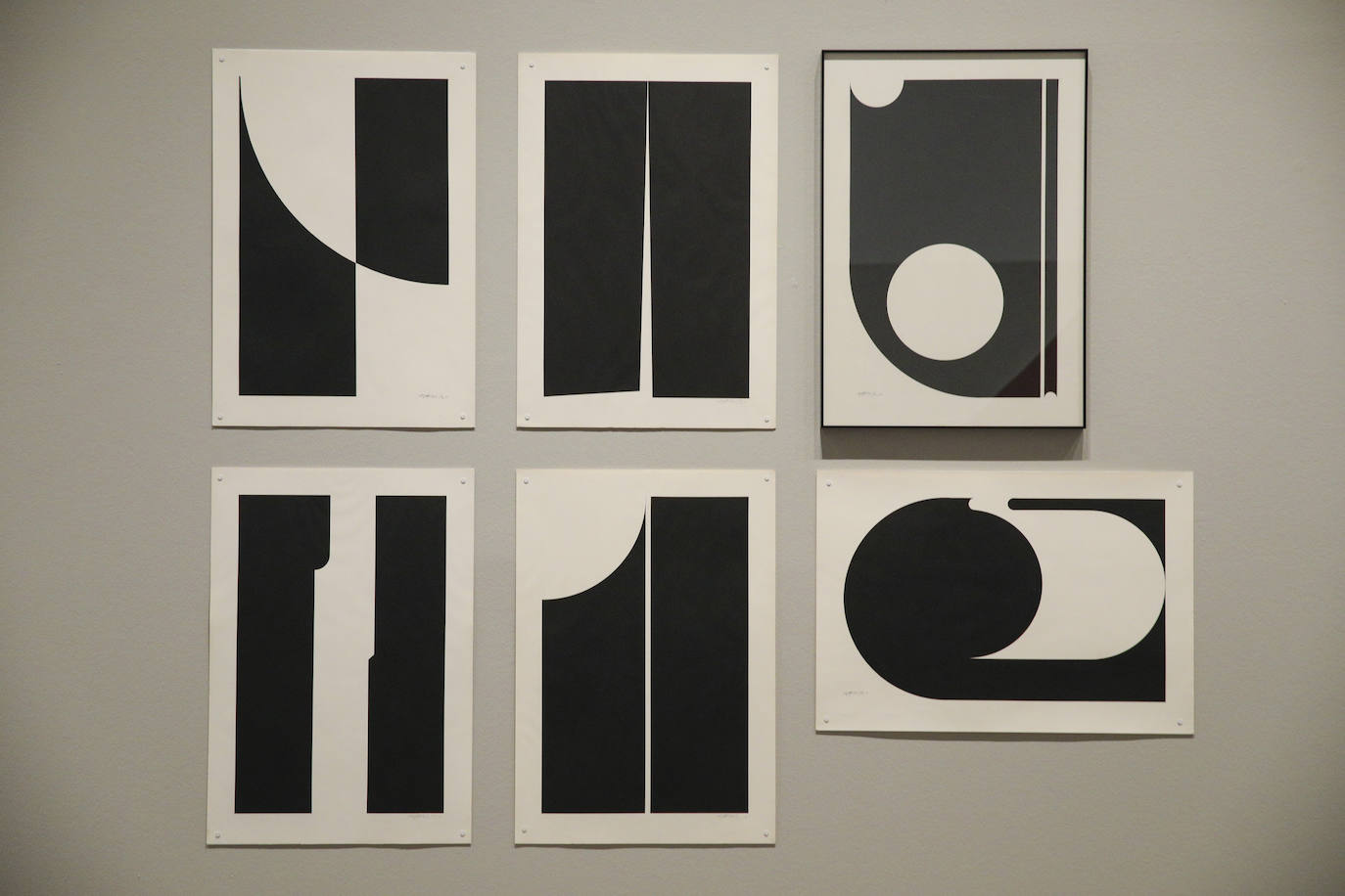 Gouaches sobre papel, de mediados de los años 70.