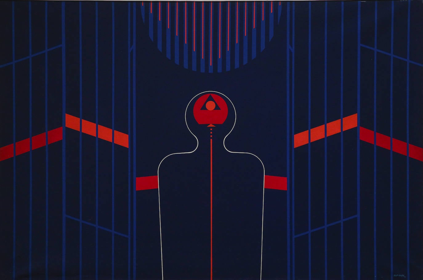 'El hombre urbano', de 1974, un óleo sobre lienzo.