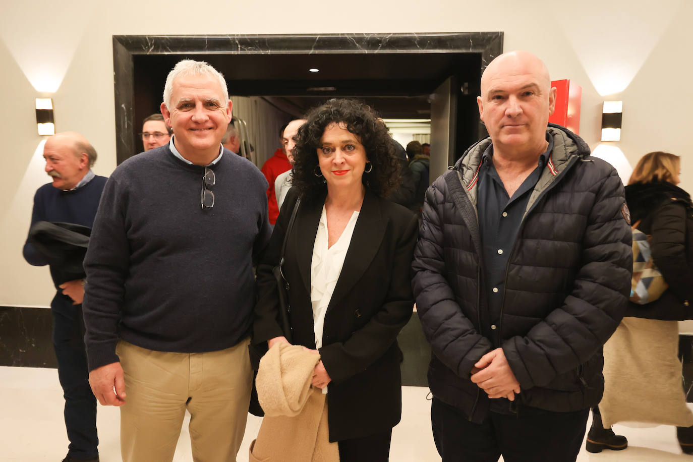 Iñaki Uribe, Nerea Aranbarri y Xabi Zubieta.