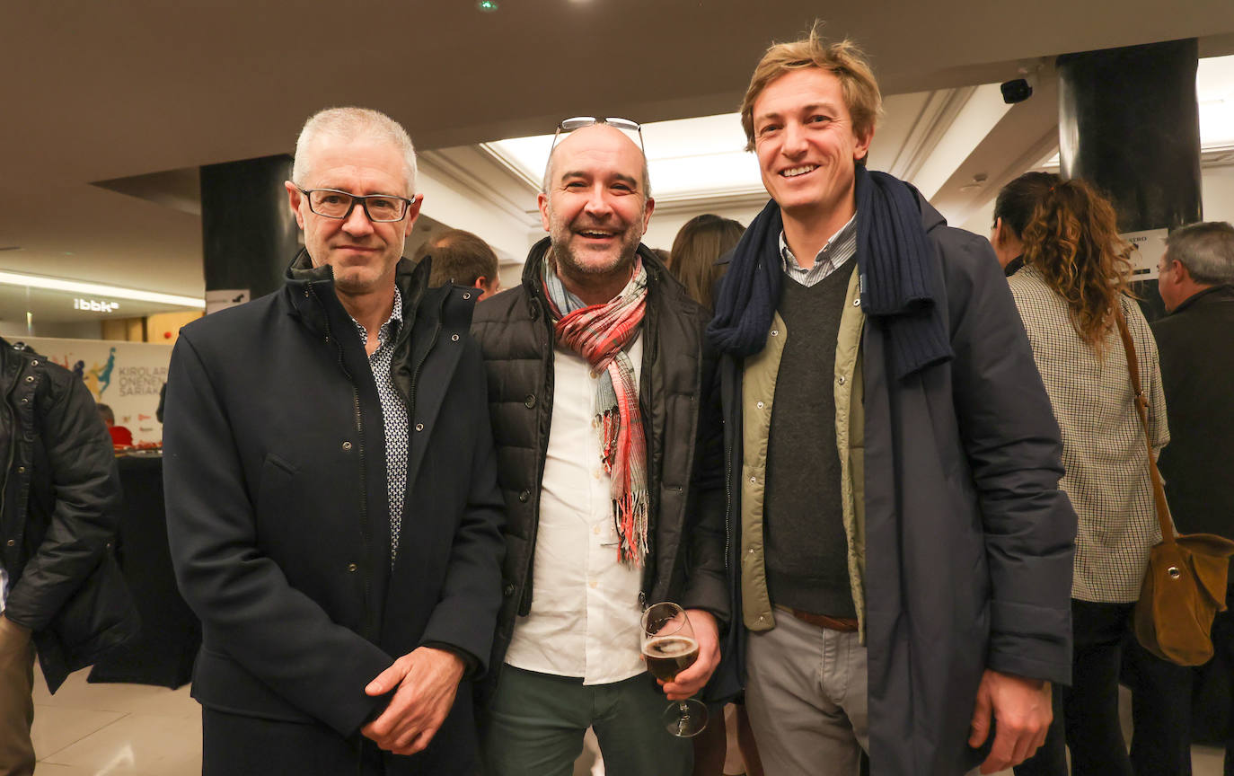 Jesús Gómez Peña, Gaizka Benguria y Philippe Gouvert.
