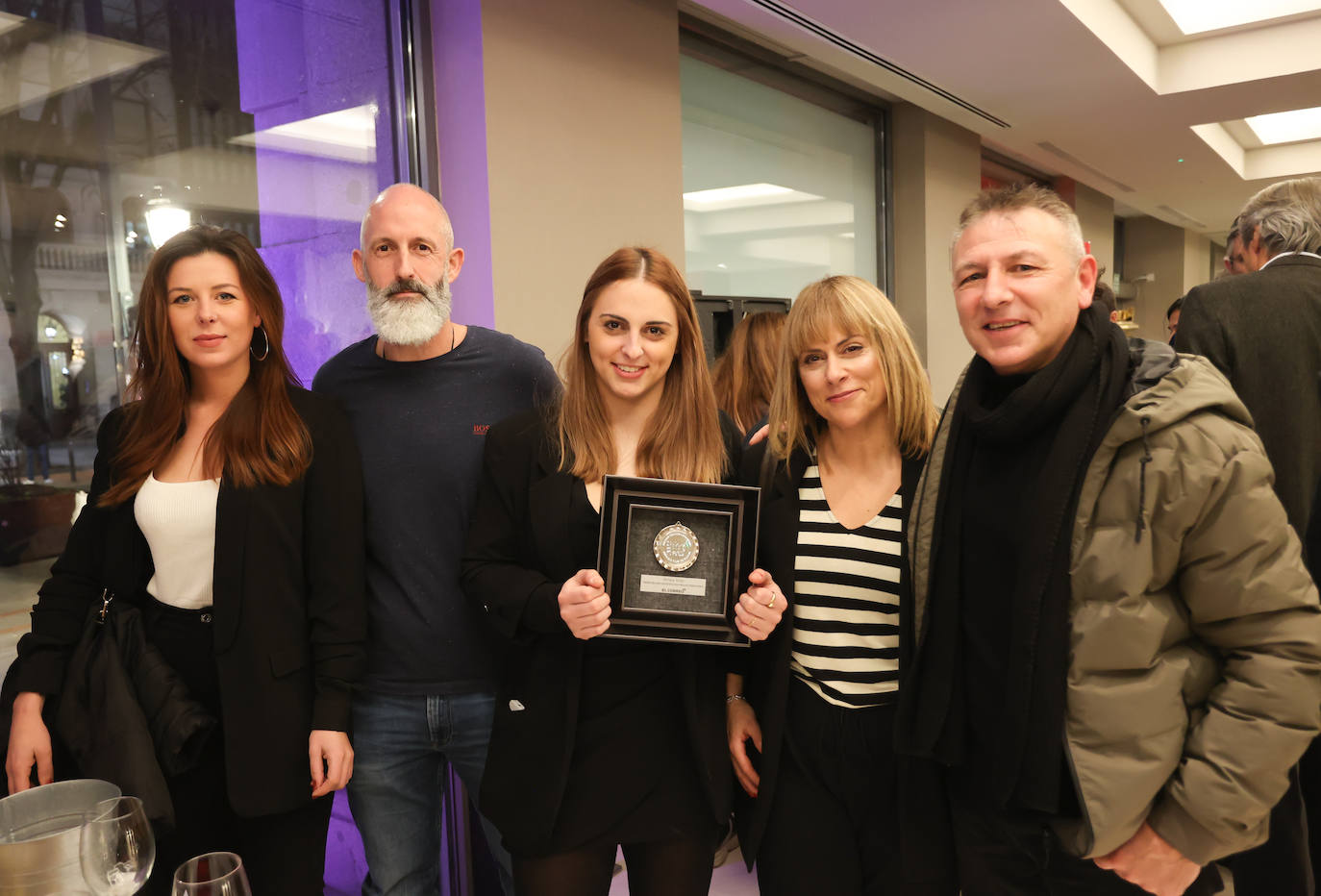 Ane Fuentes, Alberto y Amaia Aldai, Marta Gonçalves y José Manuel Fuentes.